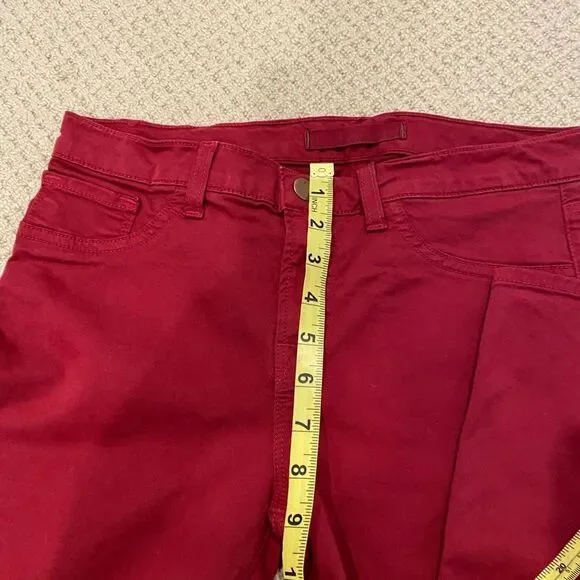 J Brand Women's Cotton Twill Jeans in Black Cherry Red Size 28 - Picture 8 of 9